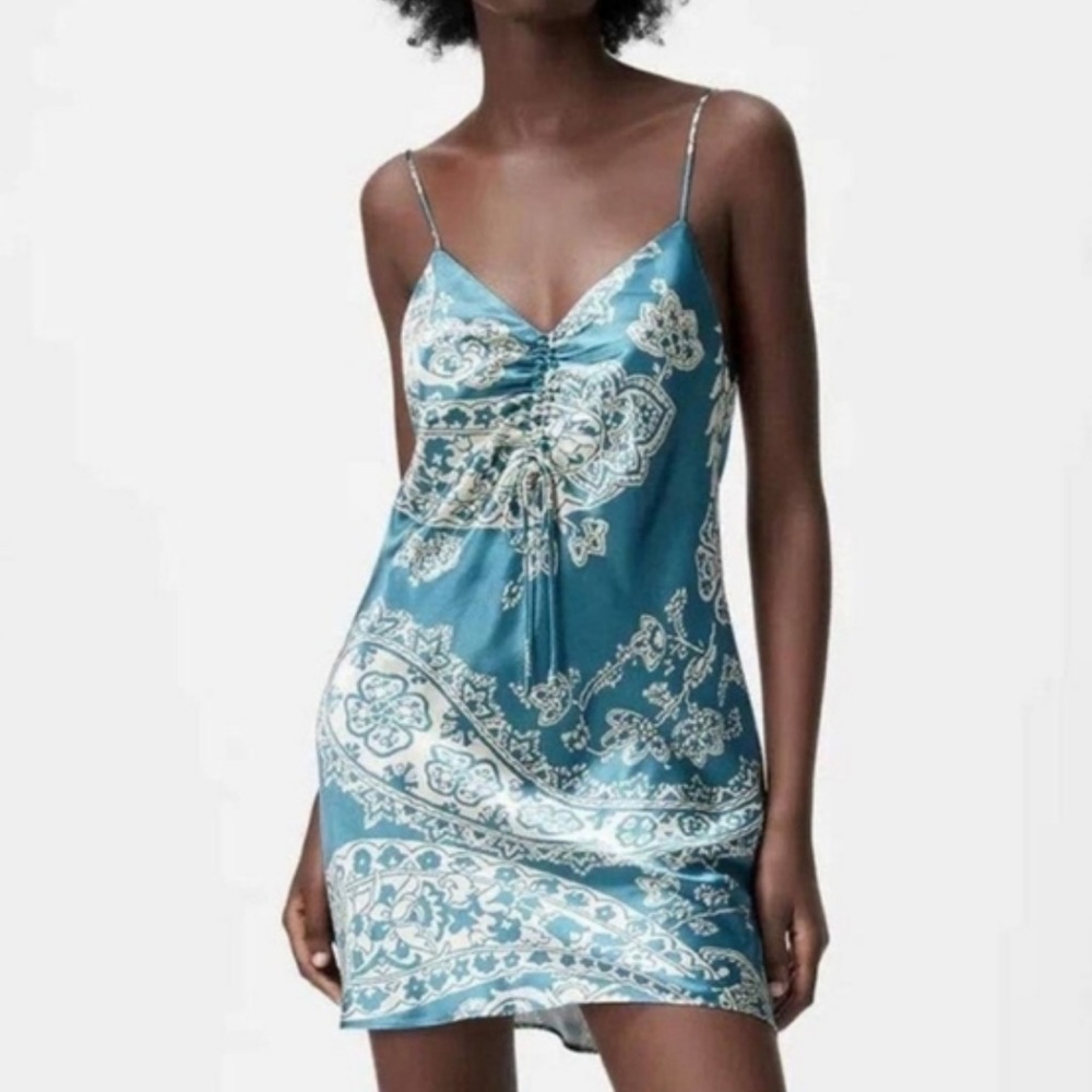 Zara Silk Mini Dress